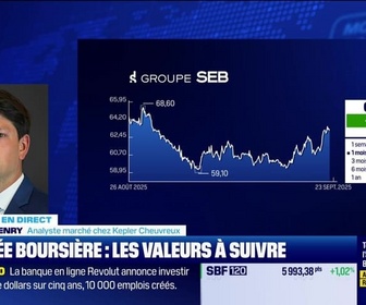Replay BFM Bourse - Le pari de Kepler Chevreux : Seb - 23/09