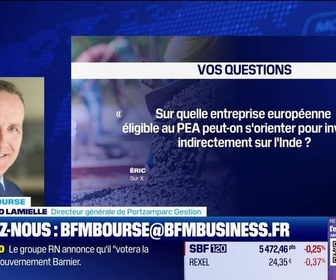 Replay BFM Bourse - Culture Bourse : Sur quelle entreprise européenne éligible au PEA peut-on s'orienter pour investir indirectement sur l'Inde ? par Aude Kersulec - 02/12