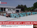 Replay BFM Première - Canicule: des mairies privilégient les habitants de la commune pour l'accès aux piscines municipales