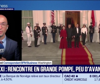 Replay Good Morning Business - Trump - Xi : rencontre en grande pompe et peu d'avancées