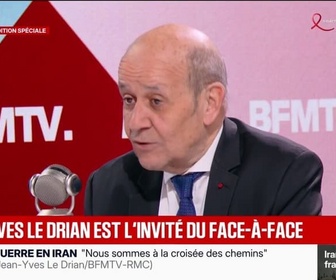 Replay Face à Face - Guerre au Moyen-Orient: Il y a un potentiel d'aggravation considérable, estime Jean-Yves Le Drian, ancien ministre des Armées