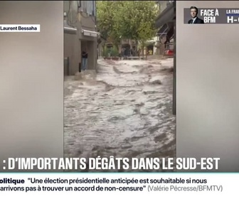 Replay 20H BFM - Orages, inondations: la météo a été intense ces dernières heures dans le sud-est de la France