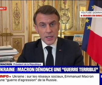 Replay BFM Story - Emmanuel Macron: Nous, Européens, devons augmenter notre effort de guerre