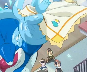 Replay Pokémon : les horizons - Transformation Superdofin le héros des mers