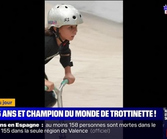 Replay L'image du jour : 6 ans et champion du monde de trottinette ! - 01/11