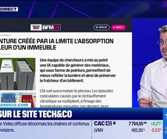Replay Tech & Co, la quotidienne - À lire sur le site Tech&Co : Une peinture créée par IA limite l'absorption de chaleur d'un immeuble, par Sylvain Trinel - 03/07