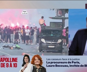 Replay BFM Première - L'ÉDITO POLITIQUE D'ARTHUR - Débordements après la victoire du PSG: des actes vraiment inqualifiables?