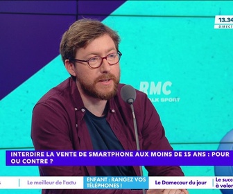 Replay Estelle Midi - Interdire la vente de smartphone aux moins de 15 ans : pour ou contre ?