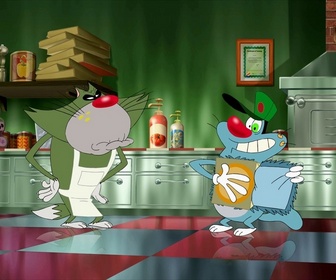 Replay Oggy et les cafards - S03 E28 - Oggy pizza express