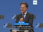 Replay Selon Mark Rutte, la plupart des membres de l'OTAN approuvent de porter les dépenses de défense...