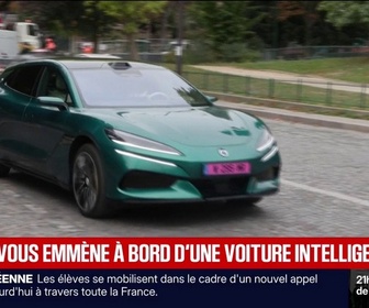 Replay BFM Première - BFMTV a testé une voiture autonome dans les rues de Paris
