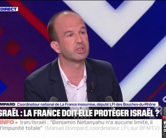 Replay BFM Politique - Manuel Bombard (LFI) dénonce un exemple de l'impunité dont jouit Israël après l'arrestation illégale de la flottille pour la liberté