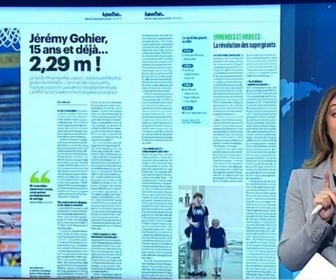 Replay Dans la presse - Basket : Jérémy Gohier, 15 ans et déjà... 2,29 m !