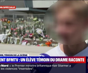 Replay BFM Story - Elle tombe sur mes pieds: un élève témoin du drame raconte l'agression de la surveillante tuée à Nogent