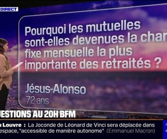 Replay Pourquoi les mutuelles sont-elles devenues la charge fixe la plus importante des retraités? Vos questions au 20H BFM