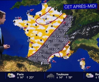 Replay BFM Première - Météo : de la pluie et des températures en dessous des normales de saison pour le mois de juin