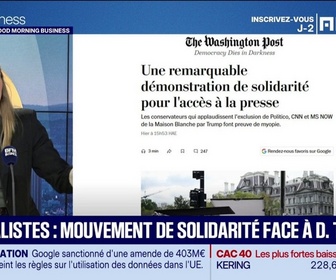Replay Good Morning Business - Journalistes : mouvement de solidarité face à Donald Trump