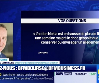 Replay BFM Bourse - Culture Bourse : Faut-il conserver l'action Nokia ou vaut-il mieux envisager un allègement ? , par Julie Cohen-Heurton - 23/03