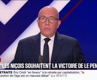 Replay BFM Politique - Éric Ciotti, président de l'UDR et maire de Nice, estime qu'Édouard Philippe n'est pas de droite
