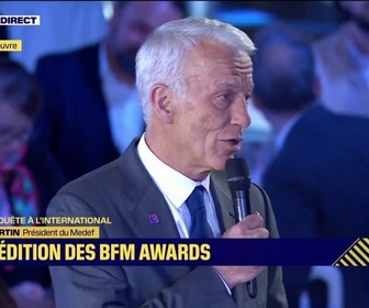 Replay Aux BFM Awards, Patrick Martin met la pression à Sébastien Lecornu