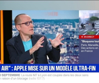Replay BFM Première - C'est votre vie : iPhone Air, apple mise sur un modèle ultra-fin - 10/09