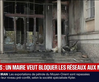 Replay BFM Première - Blocages des lycées : le maire de Salon-de-Provence réclame la coupure des réseaux sociaux en cas d'émeutes