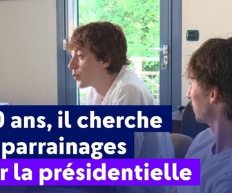 Replay On a de l'info - A 20 ans, il cherche des parrainages pour la présidentielle