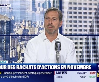 Replay BFM Bourse - Le retour des rachats d'actions en novembre - 25/10