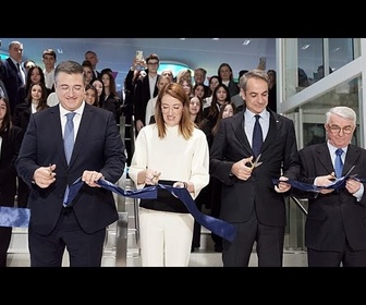 Replay Roberta Metsola à Athènes pour inaugurer l'Europa Experience Center