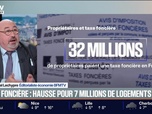 Replay BFM Première - BFM éco : Taxe foncière, hausse pour 7 millions de logements - 19/11