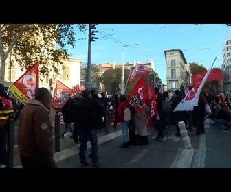 Replay À Marseille, les fonctionnaires manifestent contre le gouvernement