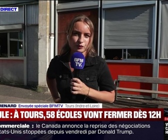 Replay Apolline de 9 à 10 - 58 établissements scolaires fermés à Tours à cause de la canicule