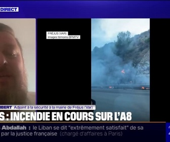 Replay 20H BFM - Incendie en cours sur l'A8 à Fréjus: plus de 160 pompiers sont mobilisés pour tenter de maîtriser les flammes