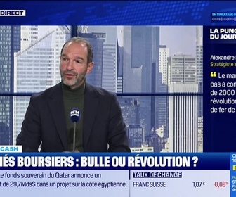Replay BFM Bourse - La bourse cash : Le marché actuel n'est pas à comparer à la bulle de 2000, c'est plutôt la révolution des chemins de fer de 1900 - 06/11