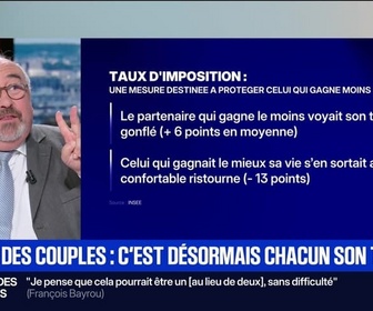 Replay BFM Première - BFM éco : Impôts des couples, c'est désormais chacun son taux ! - 01/09