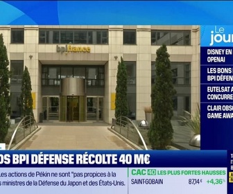 Replay Good Morning Business - Le fonds BPI Défense récolte 40 millions d'euros