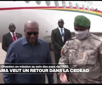 Replay Journal de l'Afrique - Le président ghanéen veut convaincre les pays de l'AES de revenir au sein de la Cedeao