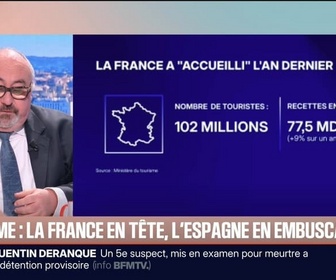 Replay BFM Première - BFM éco : Tourisme, la France en tête, l'Espagne en embuscade - 20/02