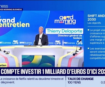 Replay Good Morning Business - Sodexo compte investir 1 milliard d'euros d'ici 2030