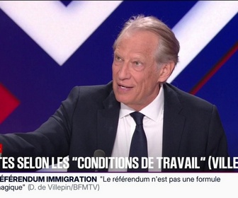 Replay BFM Politique - Réforme des retraites: Dominique de Villepin veut sortir de cet âge pivot, tabou, pour compter davantage en trimestres et offrir à nos compatriotes de choisir