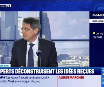 Replay BFM Bourse - Bullshitomètre : L'or ne battra plus de records. FAUX ! répond François Monnier - 03/02