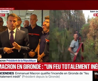 Replay Les émissions spéciales - Édition spéciale - Macron en Gironde : Un feu totalement inédit - 27/07
