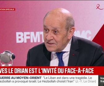 Replay Face à Face - Jean-Yves Le Drian: Les Américains ne soutiennent plus l'Ukraine