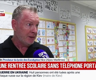 Replay BFM Première - C'est une décision utile: Les parents d'élèves favorables à l'interdiction du portable au lycée