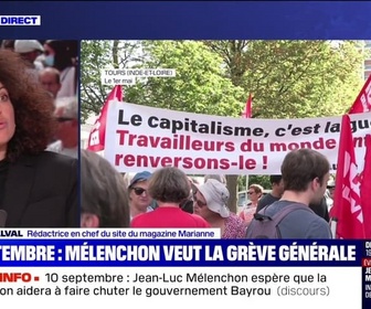 Replay BFM Story - Story 6 : 10 septembre, Mélenchon veut la grève générale - 22/08