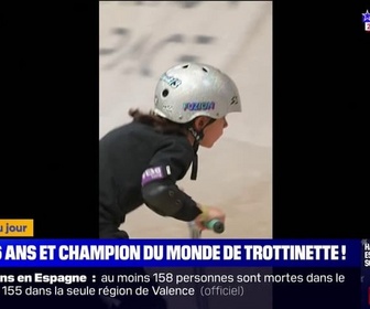 Replay L'image du jour - À 6 ans, Bastien est champion du monde de trottinette freestyle