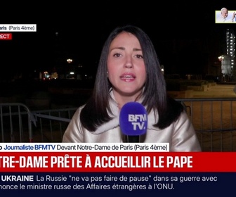 Replay BFM Première - Visite du pape: les derniers préparatifs à Notre-Dame de Paris