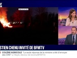 Replay 20H BFM - Crise agricole: J'ai été très choqué de l'irruption des forces de l'ordre durement contre les agriculteurs, des plans d'abattages, assure Sébastien Chenu (RN)
