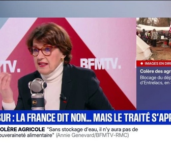 Replay Face à Face - La ministre de l'Agriculture Annie Genevard affirme que l'accord avec le Mercosur pourrait entrer en application provisoire immédiate ce samedi