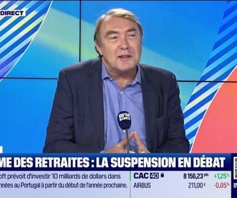 Replay Good Morning Business - Le débrief de l'actu : Réforme des retraites, la suspension en débat - 12/11